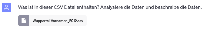 Was ist in der CSV Datei enthalten