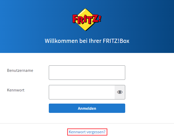 Fritzbox Anmeldung