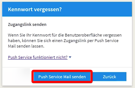 Push Service Mail senden