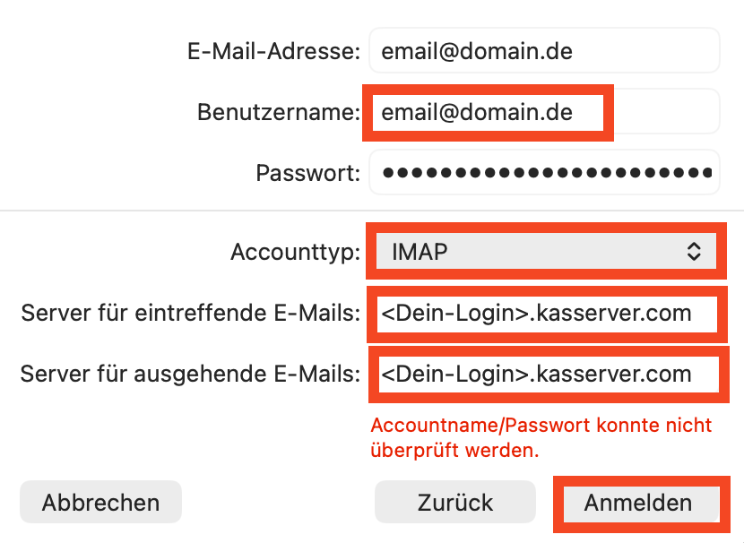 Schritt 6: Servereinstellungen manuell konfigurieren